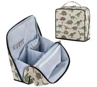 Dinosaurs Beige Makeup Bag Toiletry Bag for Women
