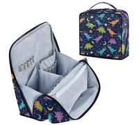Dinosaurs Black Makeup Bag Travel Cosmetic Case for Women