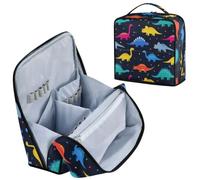 Dinosaurs Black Makeup Bag Travel Cosmetic Pouch for Women