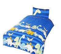 Dinosaurs Blue Duvet Cover Set, Single