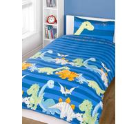 Dinosaurs Blue Junior Toddler Duvet Cover & Pillowcase Set