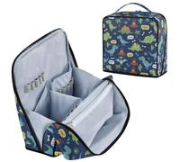 Dinosaurs Blue Makeup Bag Travel Makeup Pouch for Women
