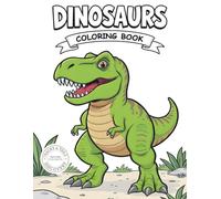 Dinosaurs Coloring Book: 40 Realistic Dinosaurs with Fun Facts and Prehistoric Habitats (Tracks & Tails Discovery)