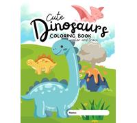 DINOSAURS COLORING BOOK Color and Trace