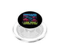 Dinosaurs Didn't Learn Art Funny Drawing Teacher PopSockets PopGrip for MagSafe