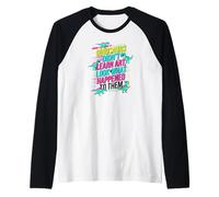 Dinosaurs Didnt Learn Art Look What Happened to Them Teacher Raglan Baseball Tee