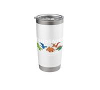 Dinosaurs Didn't Learn Math Funny Mathematics Teacher Humor Stainless Steel Insulated Tumbler