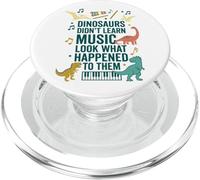 Dinosaurs Didnt Learn Music Look What Happened to Them PopSockets PopGrip for MagSafe