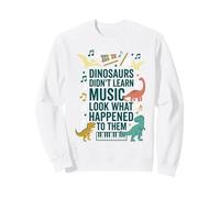 Dinosaurs Didnt Learn Music Look What Happened to Them Sweatshirt
