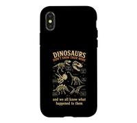 Dinosaurs Didn't Show Their Work Funny Math Teacher Design Case for iPhone X/XS