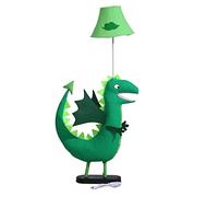 Dinosaurs Floor Light, Eye Protection Tall Standing Lamp for Children's Rooms, Cute Cartoon Decoration Lighting Fixture with Canvas Fabric, E27 Bulb Holder