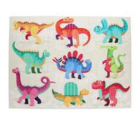 Dinosaurs Floor Puzzle, Extra Large Pieces, Prehistoric Animal Theme, Childrens Puzzles, Jigsaw for 4 Year Old, Kids Puzzles Age 4, Giant Floor Toy, Fun Educational Children Jigsaws.