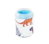 Dinosaurs fossils Portable Dog Cleaner Washer and Massager Silicone Brush Soft Pets Grooming Supplies for Small Medium Dogs and Cats