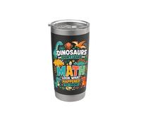 Dinosaurs Hate Math Look What Happened to Them Stainless Steel Insulated Tumbler