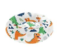 Dinosaurs in Safaris Scene Pattern Pet Dog Beds Warm & Soft fluffier Kitten Beds for Medium Size Pets Sleeping