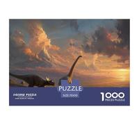 Dinosaurs Jigsaw Puzzles Puzzles for Adults Kids. 1000 Pieces Prehistoric Giants Impossible Challenge Toy Educational Games Home Decoration for Adults& Kids Age 14 Years Up 70x50cm/1000pcs
