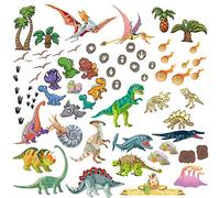 Dinosaurs Kids Wall Stickers for Bedroom Decal Art Vinyl Nursery Boys Girls Size: 6 A4 Sheets