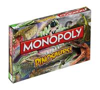 Monopoly Dinosaurs Board Game, Advance to T Rex, Velociraptor or Triceratops and trade your way to success, makes a great gift for players aged 8 plus