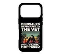 Dinosaurs Never Went To The Vet Retro Silhouette Case for iPhone 17 Pro
