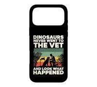 Dinosaurs Never Went To The Vet Retro Silhouette Case for iPhone 17 Pro Max