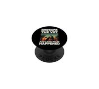 Dinosaurs Never Went To The Vet Retro Silhouette PopSockets Adhesive PopGrip