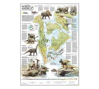 Dinosaurs of North America, tubed: Wall Maps History & Nature (National Geographic Reference Map)