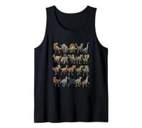 Dinosaurs Paleontology Prehistoric Species Collection Tank Top