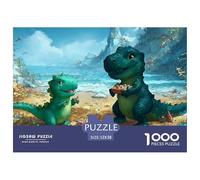 Dinosaurs Puzzles 1000 Piece Challenge Toy Adults And over 12 Years Old Creative Puzzles Family Fun Jigsaws Puzzles Stress Relief Home Decoration Gift 52x38cm/1000pcs