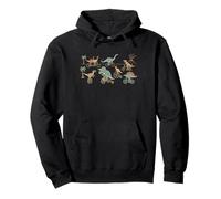 Dinosaurs Riding Bicycles - Funny Bike T-Rex Cute Dinosaur Pullover Hoodie