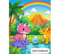 Dinosaurs Sketch Book for Kids / Boys: 100 Blank Pages for Sketching, Drawing, Doodling and more | Gift idea