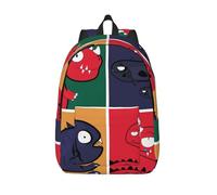 Dinosaurs Stylish Canvas Backpack For Men Women Teens â€“ Lightweight Durable 12oz Polyester Canvas Daypack With Adjustable Straps, Large Capacity For School, Travel, Work, Outdoor Activities