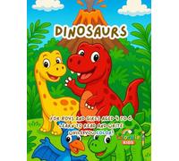 Dinosaurs - Tracing and Coloring Workbook for Kids Ages 4-6: Practice Uppercase Letter Tracing, Recognize the Alphabet, and Enjoy Educational ... (Trace, Color and Learn - The Animal Series)