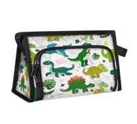 Dinosaurs Travel Makeup Bag for Women Men Kids Girls Boys Marble Kawaii Dinosaur Multipurpose Wash Pouch Bag Toiletry Cosmetic Toiletries Shower Bag Organizer