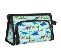 Dinosaurs Travel Toiletry Bag for Women Men Girls Boys Cute Dino Print Multifunctional Makeup Pouch Bag Wash Toiletries Cosmetic Organizer Shower Bag