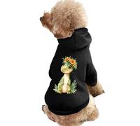 Dinosaurs with Flower Cute Dog And Cat Clothes Pet Hoodie Sweatshirt Pullover Sweater Coat