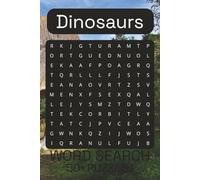 Dinosaurs WordSearch: Wordsearch puzzlebook with 50+Puzzles realted to dinosaurs and more! Fun activity for vacations amd freetime