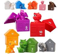 DinosaursFor - 2.6 X 2.32 X 3.07 Inch, Sorting And Stacking Dinosaurs Safe, Long Lasting MontessoriDinosaur Set | Dinosaur SetC
