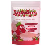 Dinoshakes Strawberry Milkshake Powder for Kids with All Natural Ingredients, High in Fibre, Vegan Friendly & No Added Sugar, 1kg