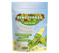 Dinoshakes Vanilla Milkshake Powder for Kids with All Natural Ingredients, High in Fibre, Vegan Friendly & No Added Sugar, 250g