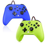 Dinosoo 2 Pack Wird Controller for PC/XBOX-One/X/S [Need Windows Upgrade Built Adaptive Gaming Turbo/Vibration/Gyro/Wake-up function 3.5 mm Audio