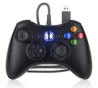 Dinosoo Replacement for Xbox 360 Controller Wired, Upgraded Joystick Compatible Steam Games Windows 11/10/8/7 USB Wired Gamepad Joystick