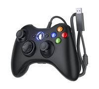 Dinosoo Replacement for Xbox 360 Controller Wired, Upgraded Joystick Compatible Steam Games Windows 11/10/8/7 PC Controller compatible