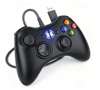 Dinosoo Wired USB Gamepad with Upgraded Joystick for Precise Control - Compatible with Xbox 360, PC, Steam, Windows 11/10/8/7 (No Turbo)