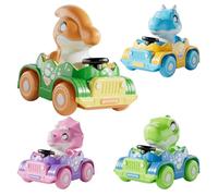 Dinosuar Car Toys | Toddler Toys for Boys Girls Gift | 4 Pack Friction Dino Cars for Toddler Gifts, Birthday Gift for Kids, Easter Basket Stuffers