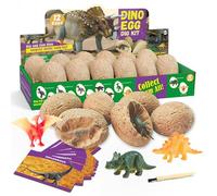 Dinosuar Egg Dig Kit - Dig Out 12 Cute Dinosaurs Toys - Educational Science Stem Gift for Boys Girls 6 7 8 9 10+ Years Old