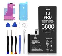Dinow Battery for iPhone 13 Pro, 3800mAh High Capacity Li-ION Polymer Replacement Battery Compatible with iPhone 13 Pro (A2638, A2483, A2636, A2639, A2640) with Replacement Tool Kit