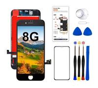 Dinow for iPhone 8 Screen Replacement Black LCD with Repair Tools | 4.7" Full HD Display 3D Touch Screen for Model A1863, A1905, A1906