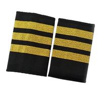 DINSOAVR Clothing Accessories & Textiles,Captain Epaulets Aviation Professional Captain Epaulet Stage Performances Props Flight Epaulet Uniform Accessories 2PCS