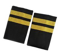 DINSOAVR Clothing Accessories & Textiles,Captain Epaulets Aviation Professional Captain Epaulet Stage Performances Props Flight Epaulet Uniform Accessories 2PCS