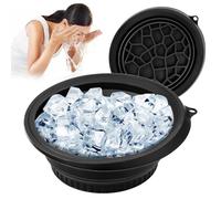 DINSONG Face Ice Bath Bowl, Silicone Foldable Wash Bowl for Face, Ice Bath Bowl Face, Portable Ice Facial Washbasin, Quick Cooling Wash Basin for Home Use or On the Go